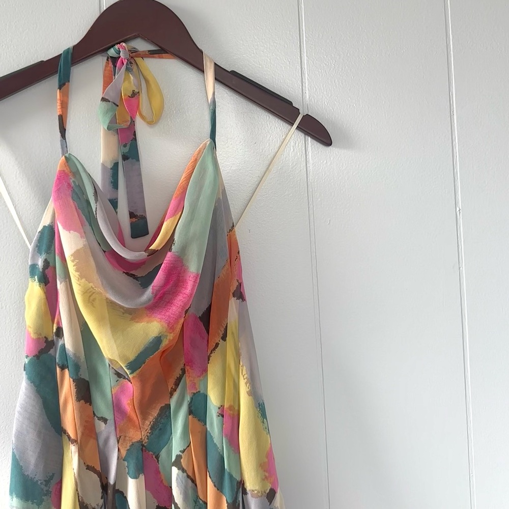 Small Rachel Roy Multicolor Halter Dress Women Size 4